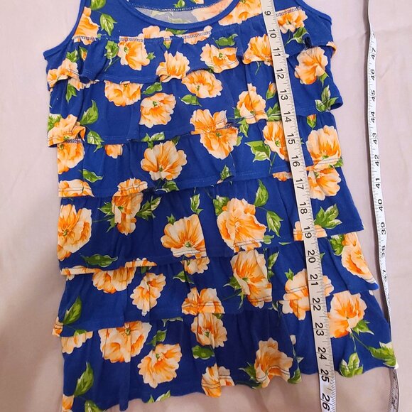 Hollister Blue Floral Ruffle Tank Top | Size Small - Picture 10 of 10